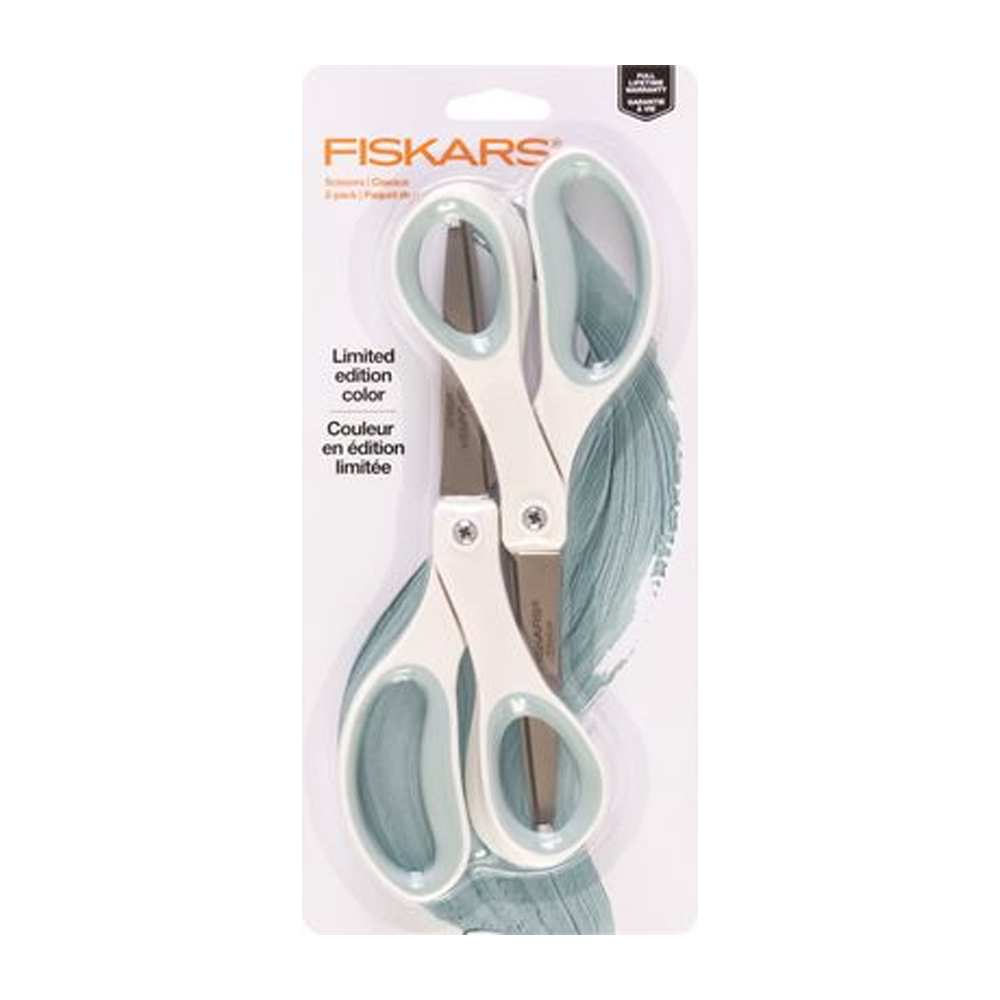 Fiskars 2pk Titanium Softgrip Fashion Scissors 8in