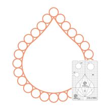 Sariditty - Lotus & Pebbles Template Ruler
