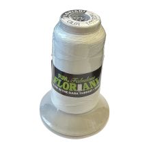 Floriani Glow In The Dark 40wt Thread - 300 Yard Spool - White