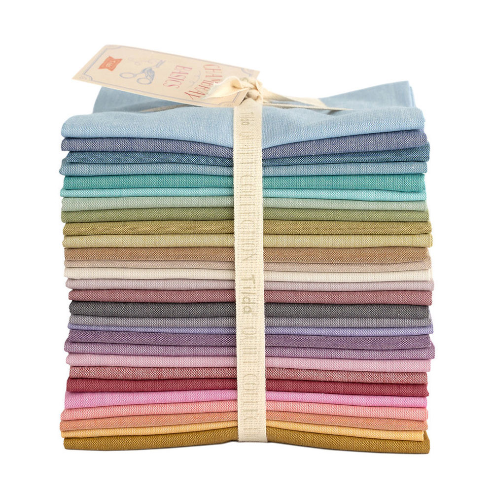 Tilda - Chambray Fat Quarter Bundle - 28-pieces - 20in x 22in