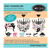 Download Sew Chandelier Embroidery Design Svg Collection Cd Rom By Hope Yoder